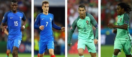 Euro 2016: Franta - Portugalia, statistici si echipele probabile